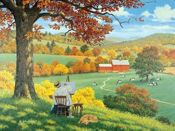PEINDRE LES COULEURS DE L AUTOMNE