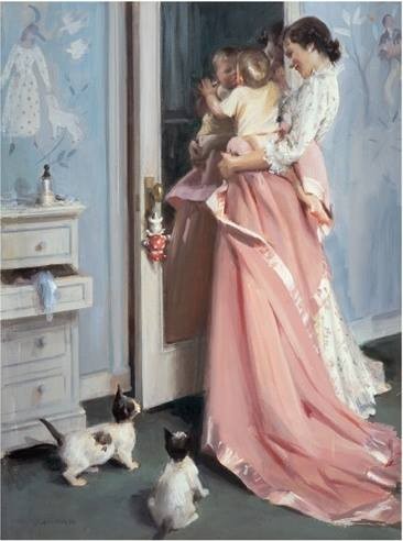 UN BÉBÉ DANS LE MIROIR 