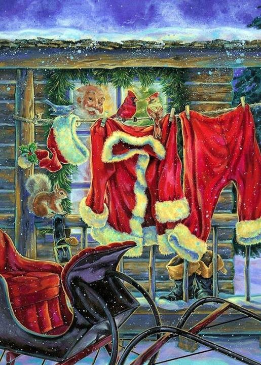 LE PÈRE NOËL A FAIT SA LESSIVE !